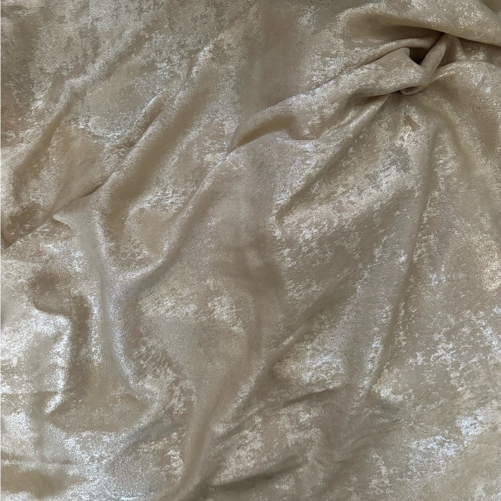 Champagne Gold Shimmer Fabric 1.75 Yards